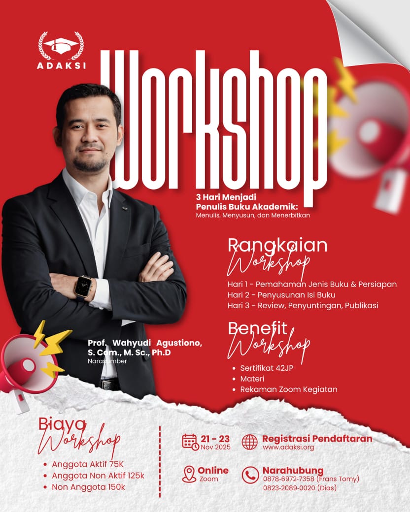 Workshop Penulisan Buku Akademik: Dari Konsep hingga Publikasi