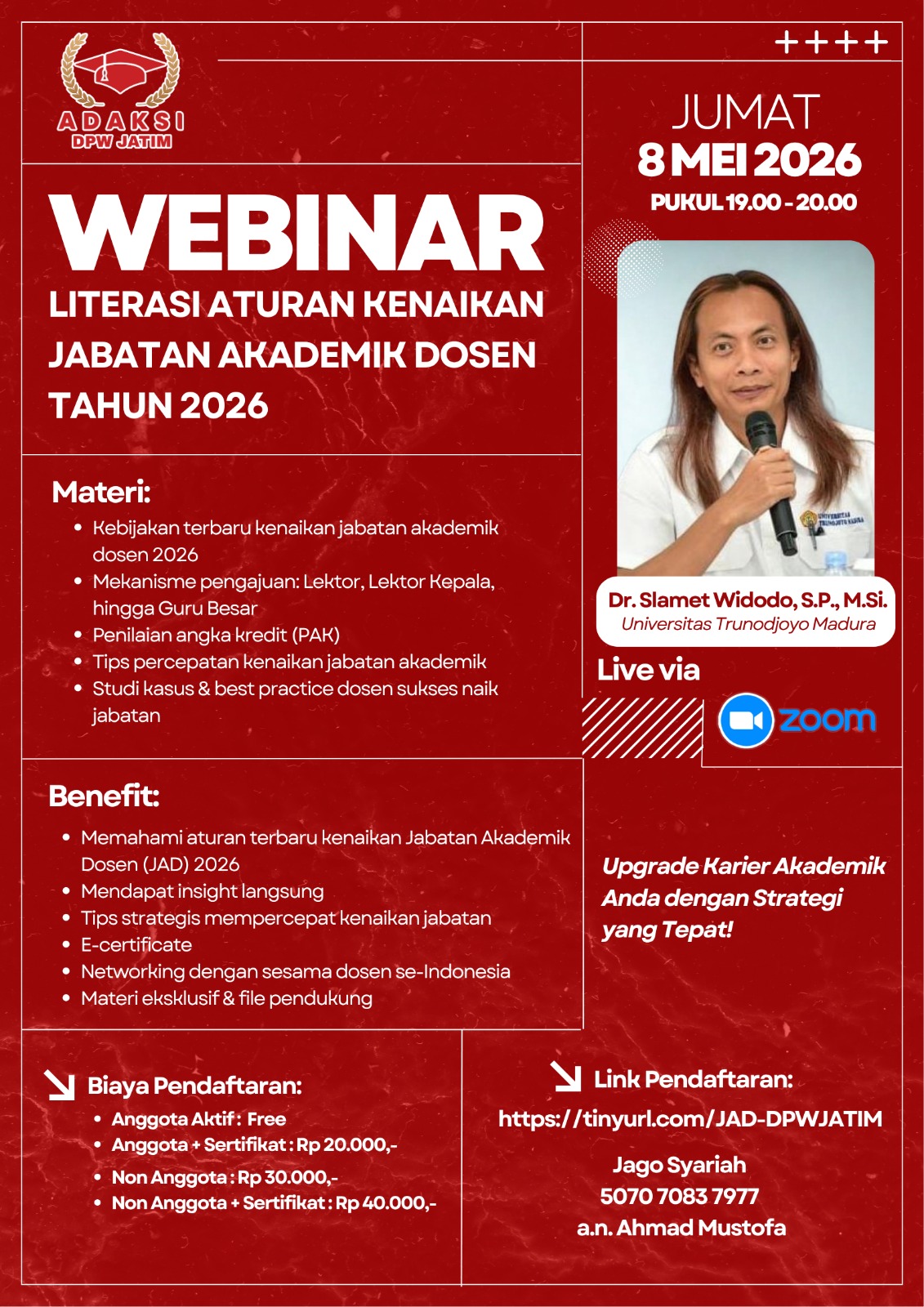 DPW ADAKSI Jatim Present "Literasi Aturan Kenaikan Jabatan Akademik Dosen Tahun 2026"